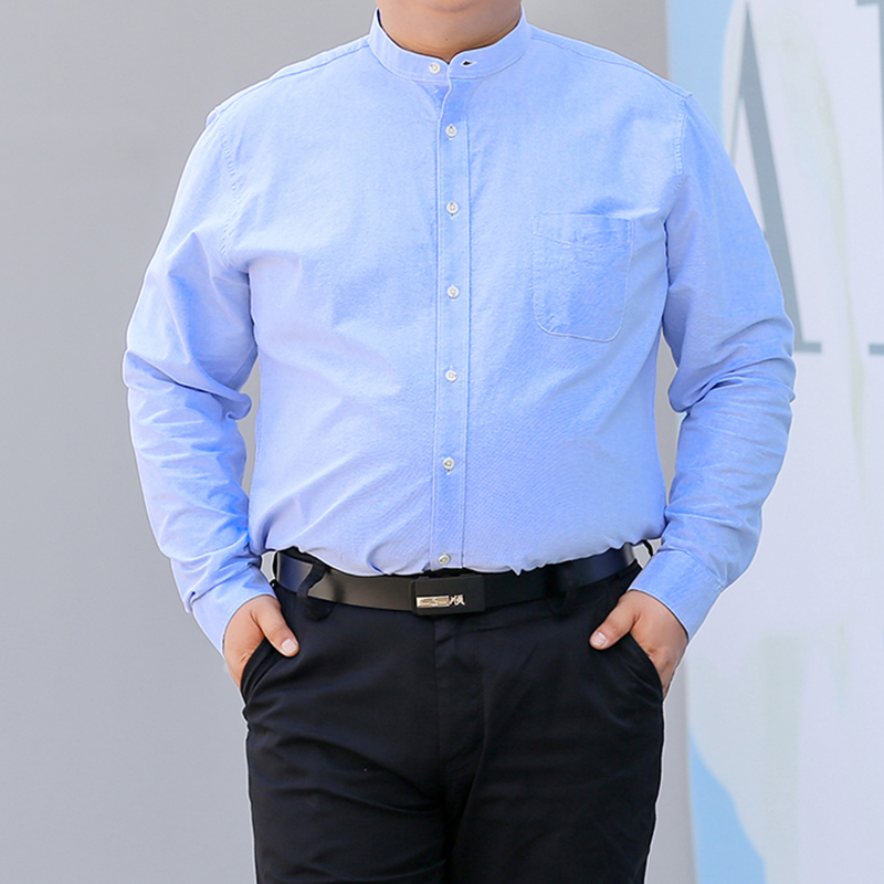 Autumn New Korean Shirt S-10XL - огляд і ціна Mandarin Collar Formal Shirt Slim Fit