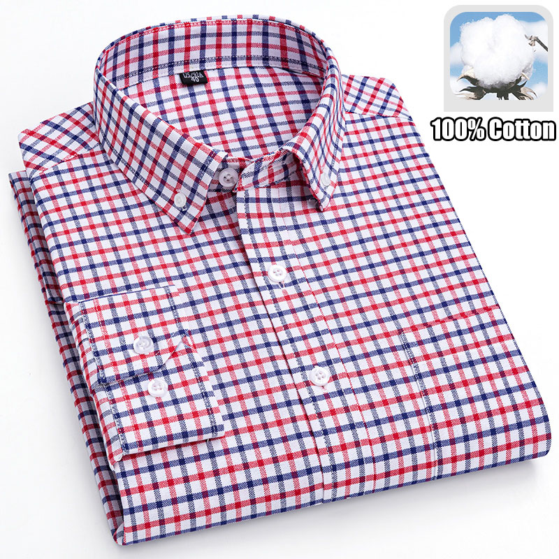 100% Cotton Breathable Men Oxf - огляд і ціна Oxford Cotton Casual Shirt Business