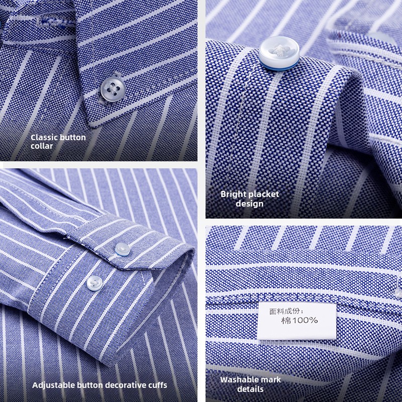 100% Cotton Breathable Men Oxf - огляд і ціна Oxford Cotton Casual Shirt Business
