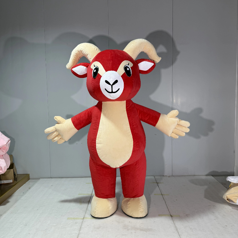 Inflatable Red Goat Mascot Cos - огляд і ціна Suits